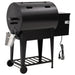Pelletbarbecue met bodemplaat 94 cm ijzer zwart