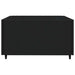 4-delige Loungeset met kussens poly rattan zwart