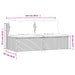 Tuinmiddenbanken met kussens 2 st poly rattan zwart
