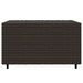 4-delige Loungeset met kussens poly rattan bruin