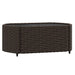 3-delige Loungeset met kussens poly rattan bruin