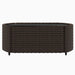 3-delige Loungeset met kussens poly rattan bruin