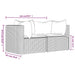 Tuinhoekbanken met kussens 2 st poly rattan grijs