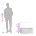 Tuinmiddenbanken met kussens 2 st poly rattan zwart