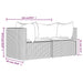 Tuinhoekbanken met kussens 2 st poly rattan bruin