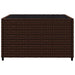3-delige Loungeset met kussens poly rattan bruin