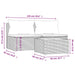 3-delige Loungeset met kussens poly rattan bruin