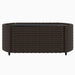 3-delige Loungeset met kussens poly rattan bruin