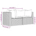 Tuinhoekbanken met kussens 2 st poly rattan bruin