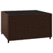 3-delige Loungeset met kussens poly rattan bruin