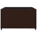 3-delige Loungeset met kussens poly rattan bruin