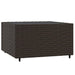 4-delige Loungeset met kussens poly rattan bruin