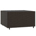 4-delige Loungeset met kussens poly rattan bruin