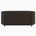 3-delige Loungeset met kussens poly rattan bruin