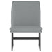 Loungestoel 52x75x76 cm stof lichtgrijs