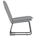 Loungestoel 52x75x76 cm stof lichtgrijs