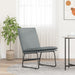 Loungestoel 52x75x76 cm stof lichtgrijs