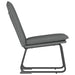 Loungestoel 52x75x76 cm stof donkergrijs