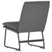 Loungestoel 52x75x76 cm stof donkergrijs