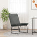 Loungestoel 52x75x76 cm stof donkergrijs