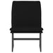Loungestoel 52x75x76 cm stof zwart
