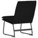 Loungestoel 52x75x76 cm stof zwart