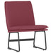 Loungestoel 52x75x76 cm stof wijnrood