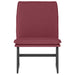 Loungestoel 52x75x76 cm stof wijnrood