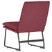 Loungestoel 52x75x76 cm stof wijnrood