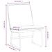 Loungestoel 52x75x76 cm stof taupe