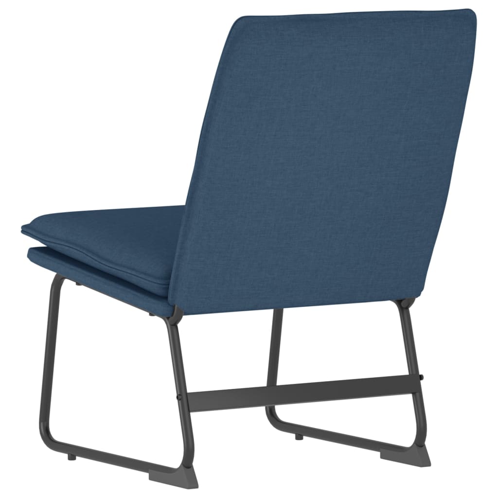 Loungestoel 52x75x76 cm stof blauw