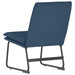 Loungestoel 52x75x76 cm stof blauw