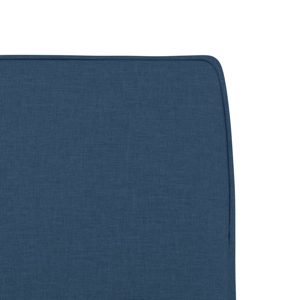 Loungestoel 52x75x76 cm stof blauw
