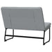 Bankje 100x75x76 cm stof lichtgrijs