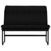 Bankje 100x75x76 cm stof zwart