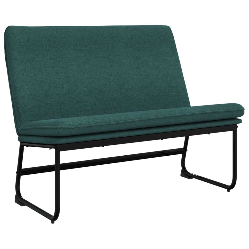 Bankje 100x75x76 cm stof donkergroen