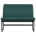 Bankje 100x75x76 cm stof donkergroen