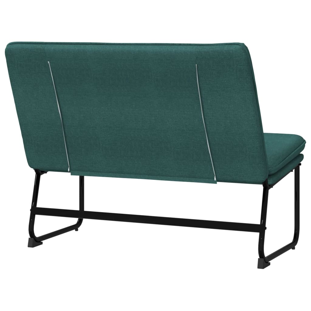 Bankje 100x75x76 cm stof donkergroen
