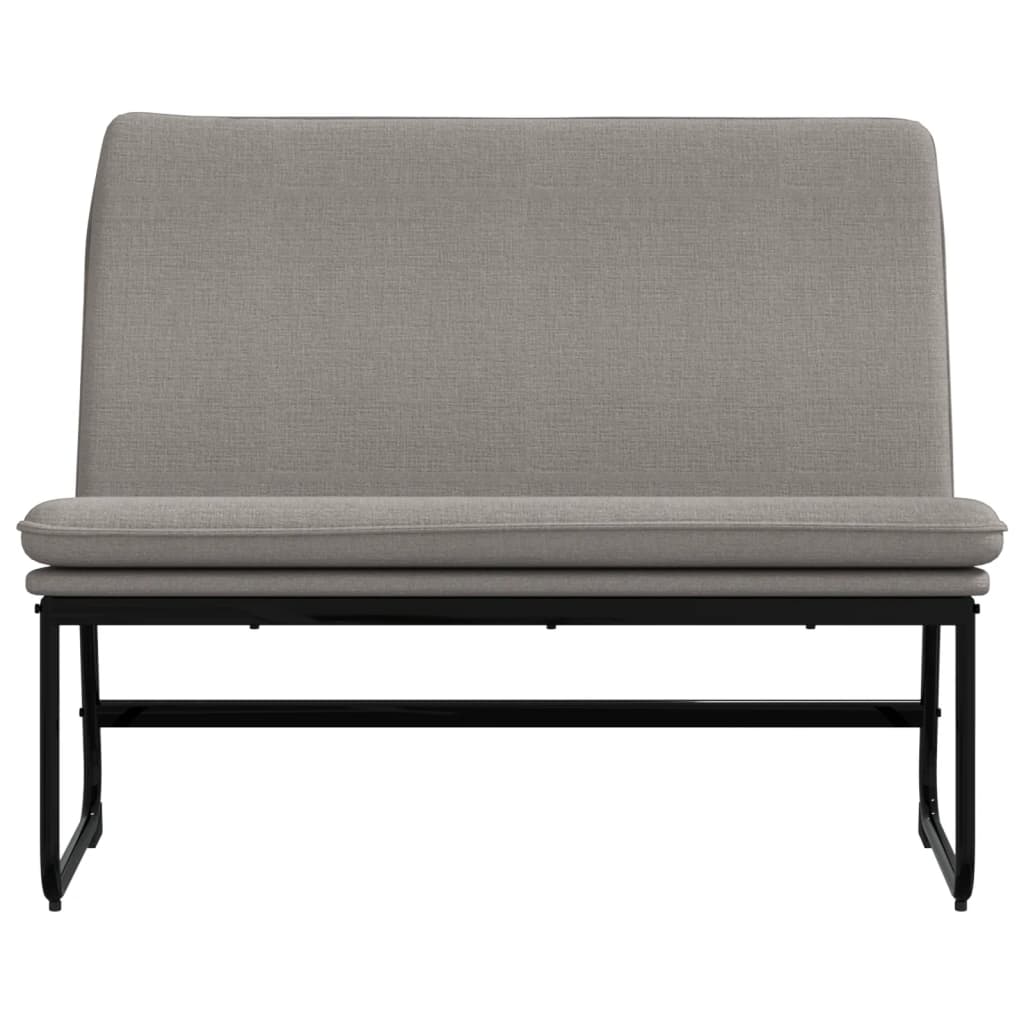 Bankje 100x75x76 cm stof taupe