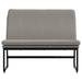 Bankje 100x75x76 cm stof taupe