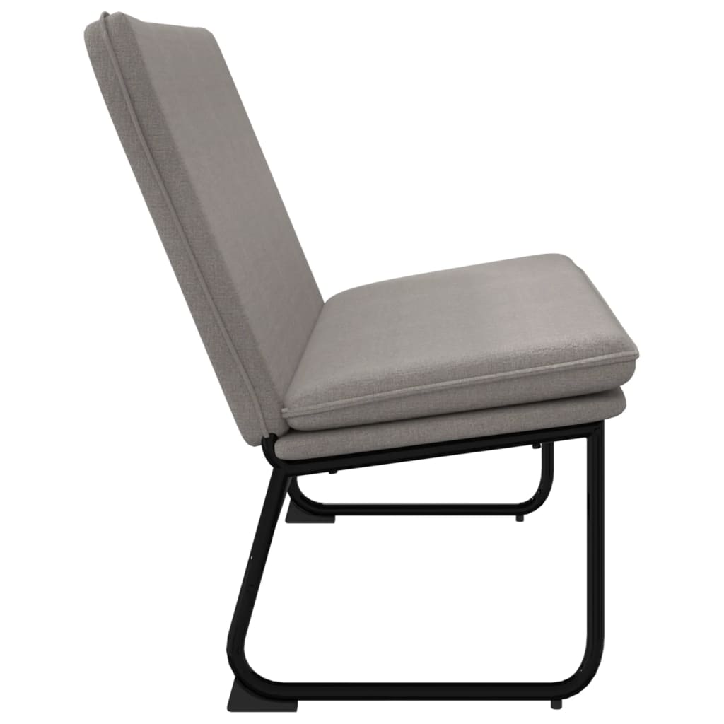 Bankje 100x75x76 cm stof taupe