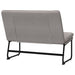 Bankje 100x75x76 cm stof taupe