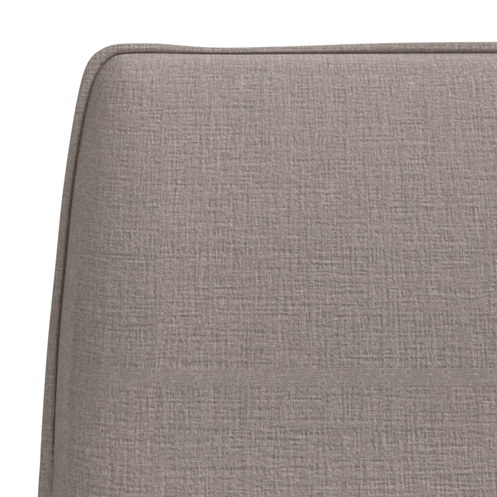 Bankje 100x75x76 cm stof taupe