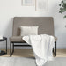 Bankje 100x75x76 cm stof taupe