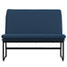 Bankje 100x75x76 cm stof blauw