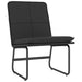 Loungestoel 54x75x76 cm kunstleer zwart