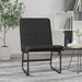Loungestoel 54x75x76 cm kunstleer zwart