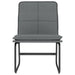 Loungestoel 54x75x76 cm kunstleer grijs