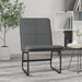 Loungestoel 54x75x76 cm kunstleer grijs