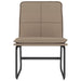 Loungestoel 54x75x76 cm kunstleer cappuccinokleurig